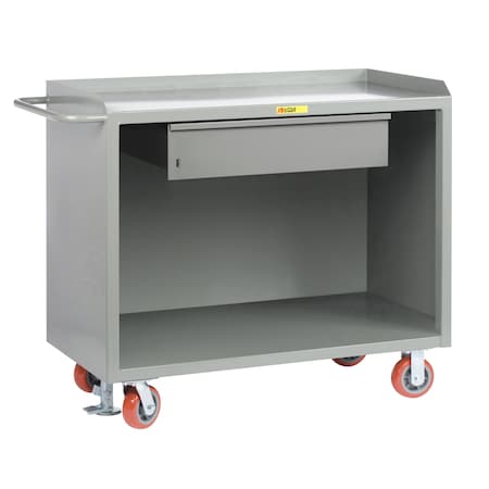 Little Giant Mobile Bench Cabinets, 36"W, Heavy-Duty Drawer, Powder Coated Steel MB-2436-HDFL